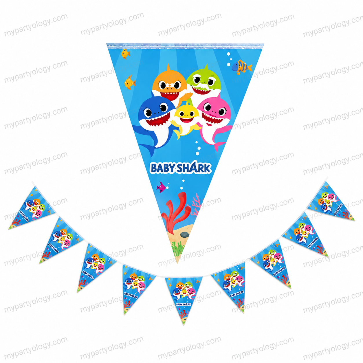 Baby Shark 10ft Flag/Pennant Banner
