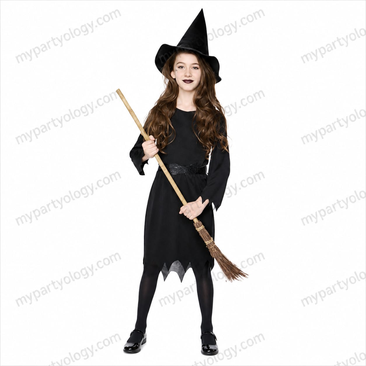 Witch Black Girls Costume (Size-Medium)