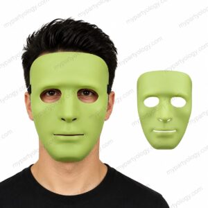 Full Face Glow In The Dark Plastic Mask