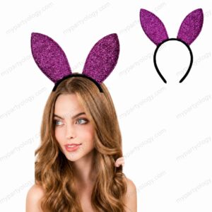 Shimmer Light Pink Bunny Ears Headband