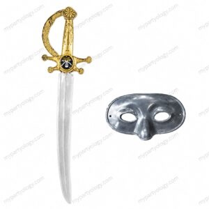 Pirate Captain Sword & Eye Mask Set