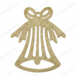 Gold Glitter Bell/Angel Hanging Decor