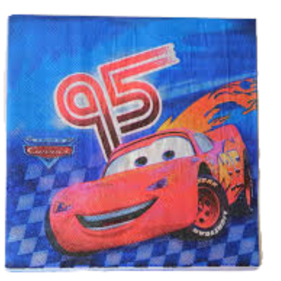 Cars Disney Paper Napkins (Pack of 20)