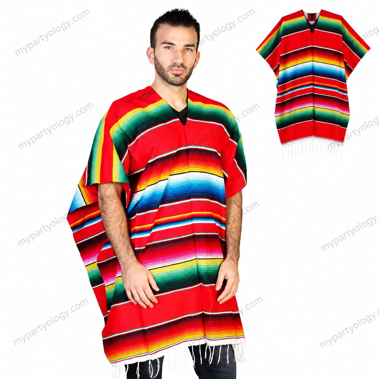 Mexican Colourful Poncho