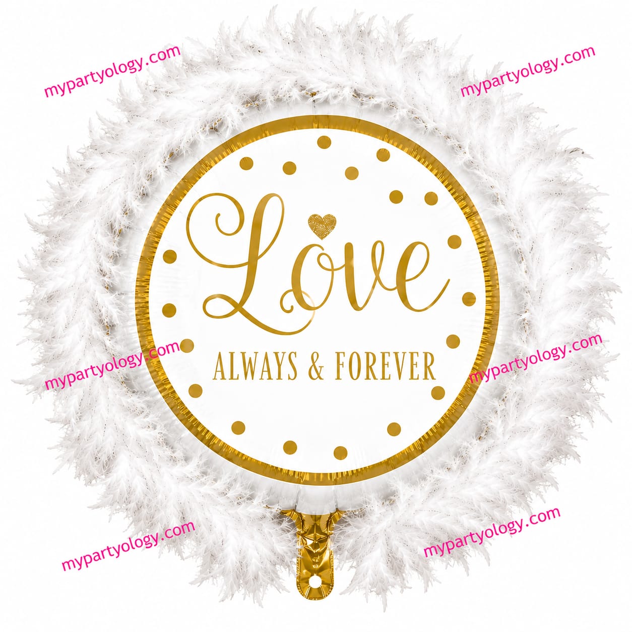 Love Always & Forever Doo-Dads Marabou 48'' Foil Balloon