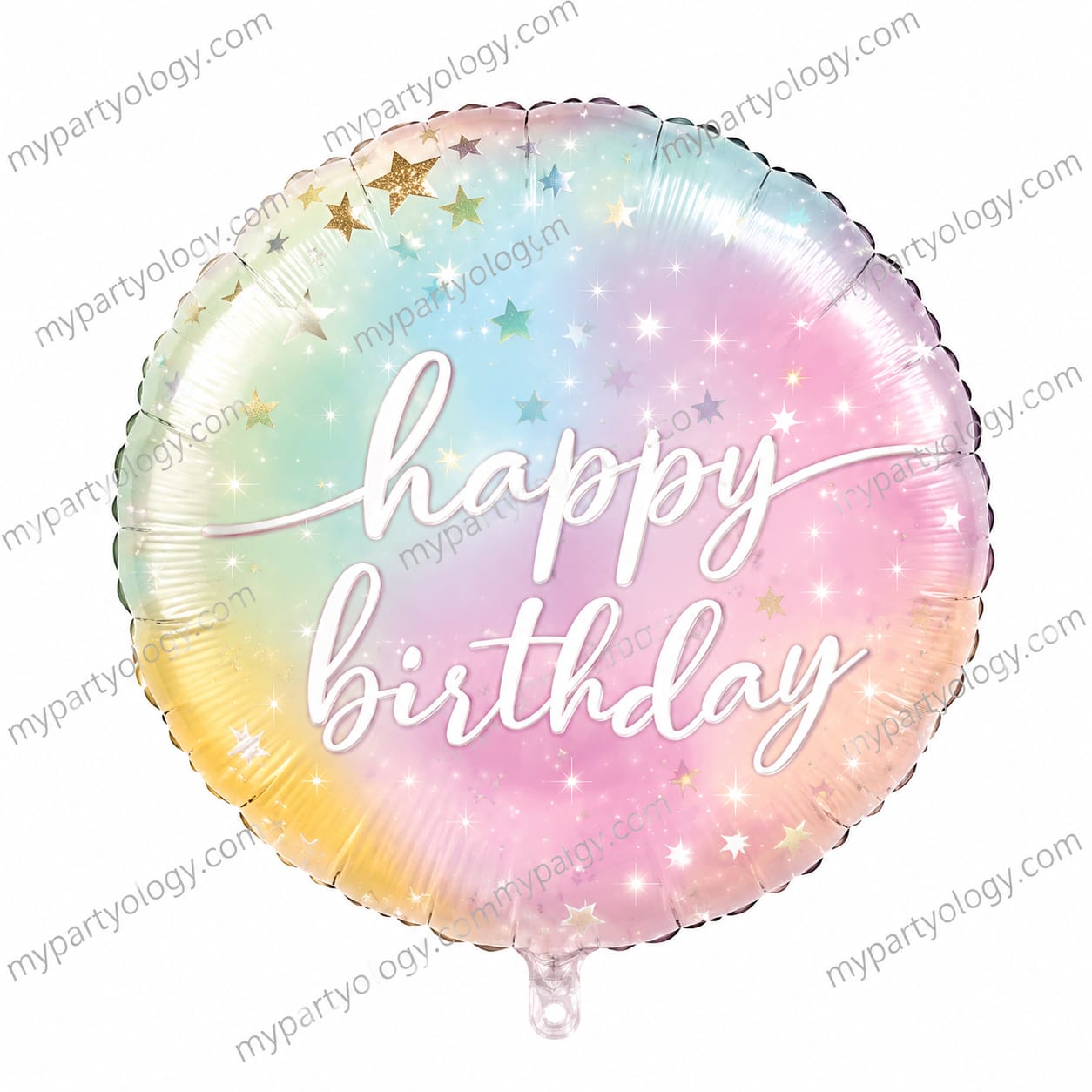 Happy Birthday Pastel Supershape 28" Foil Balloon (Anagram)