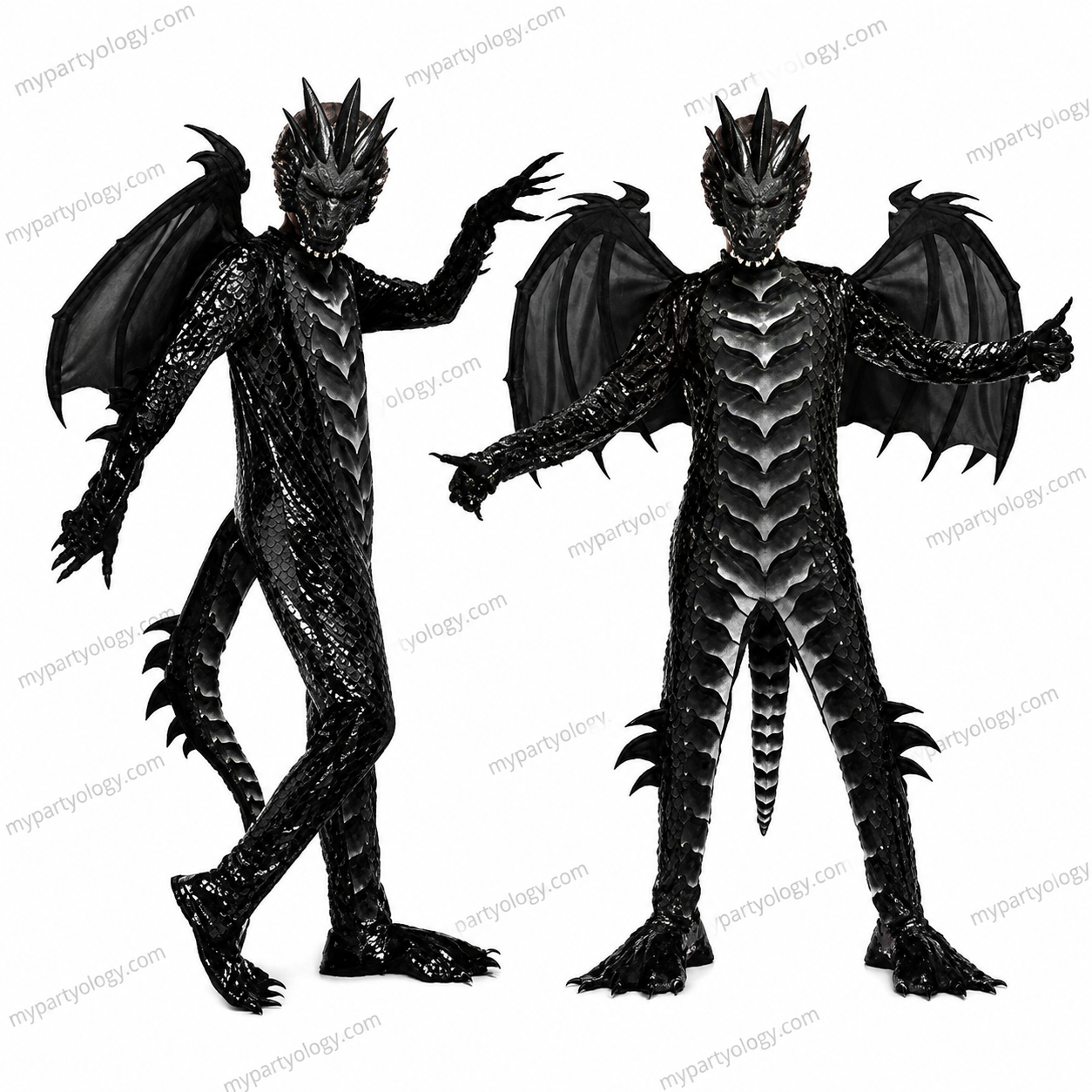 Black Dragon Kids Costume
