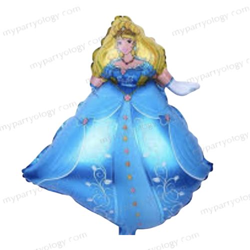 Princess Cinderella Blue & Gold 24'' Foil Balloon