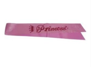 Princess Dark Pink Glitter Sash