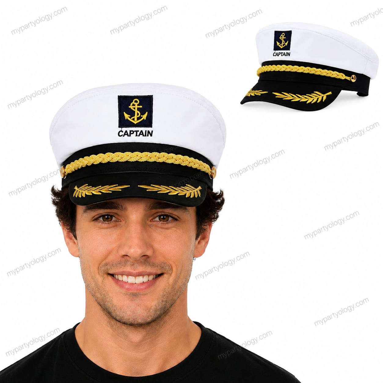 Captains Gold & White Hat