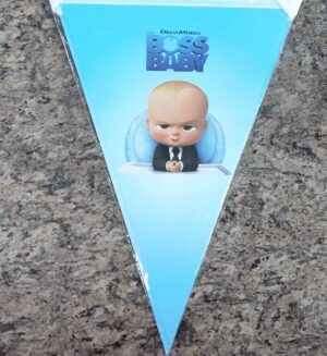 Boss Baby Paper Flag Banner (Length 10 Ft)