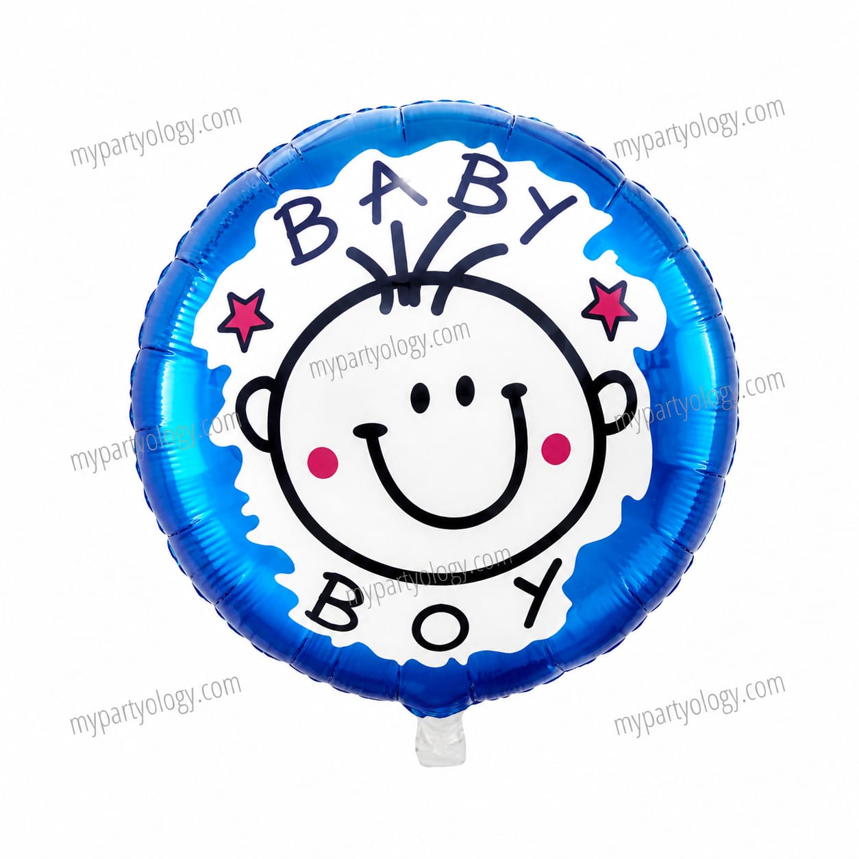 Baby Boy Smiley 18'' Foil Balloon