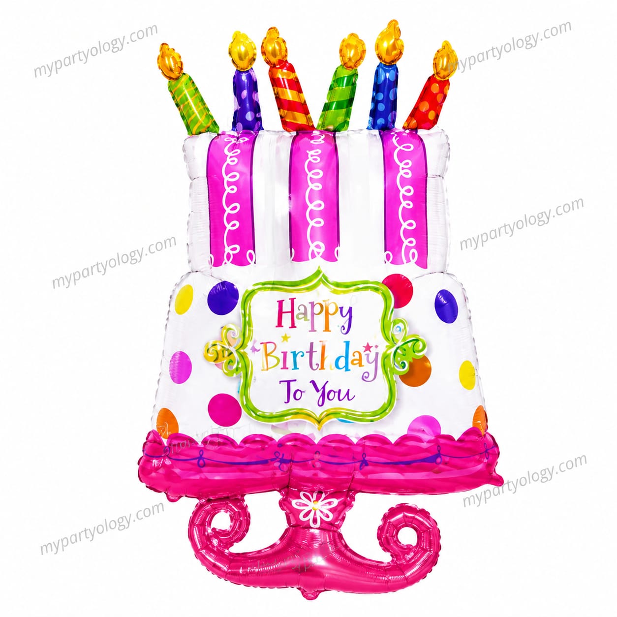Happy Birthday To You Pink Cake 36'' Foil Balloon