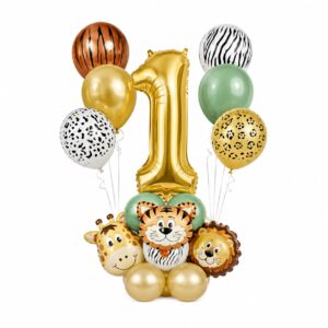 Jungle Animals No 1 Balloon Set (Pack of 23)