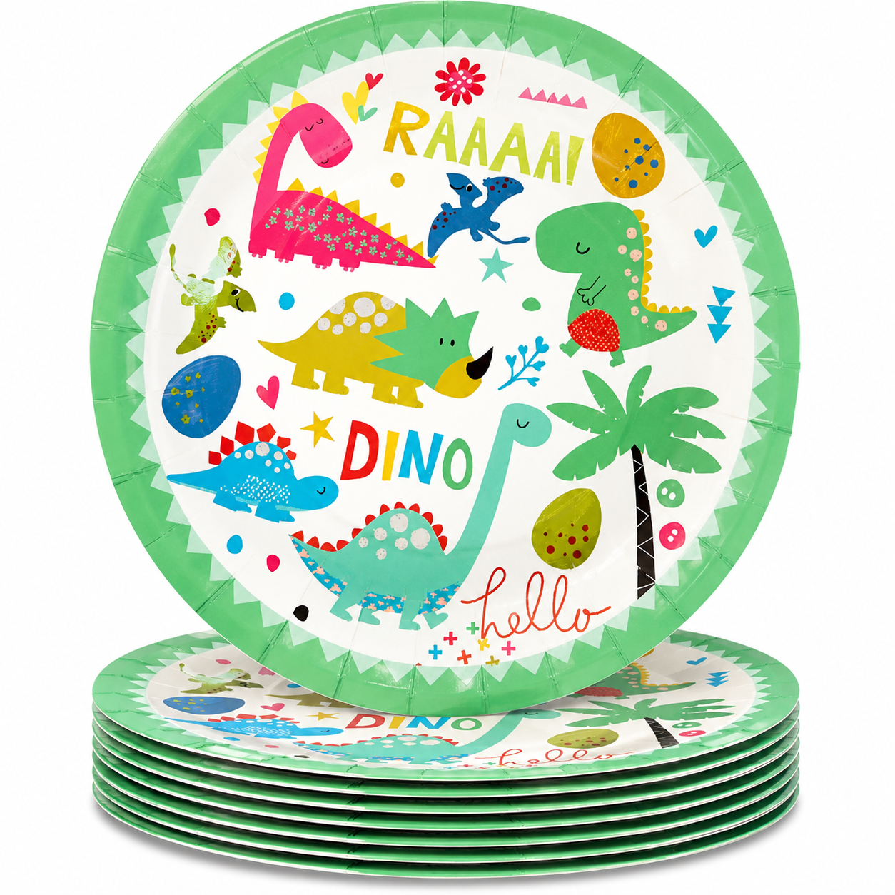 Dino The Dinosaur 9 inch Paper Plates (Pack of 10)