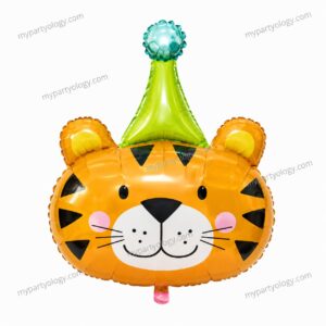 Tiger Party Hat 32'' Foil Balloon