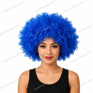 Afro/Malinga Dark Blue Wig (Pack of 1)
