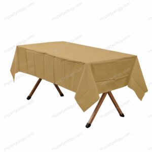 Gold Plastic Tablecover