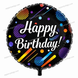 Happy Birthday Shooting Star 18" Foil Balloon