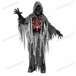 Skeleton Adult Red Costume