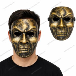 Blackish Gold Plastic Mask