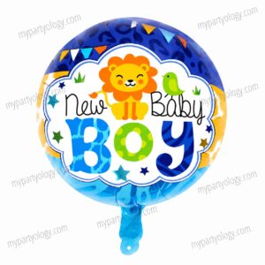 New Baby Boy Lion 18'' Foil Balloon