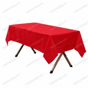 Red Plastic Tablecloth