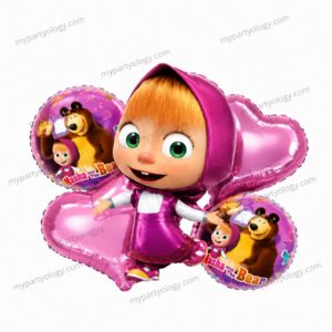 Masha And The Bear Foil Balloon Set (Pack of 5)
