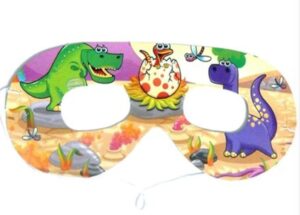 Dinosaur Eye Mask Set (Pack of 10)