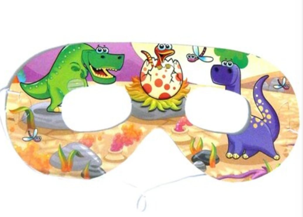 Dinosaur Eye Mask Set (Pack of 10)