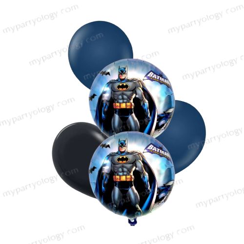 Batman Foil & Latex Balloon Set (Pack of 5)