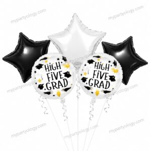 Grad Hi 5 Foil 18" Balloon Set (Pack of 5)