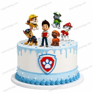 Paw Patrol Paper Cake Toppers (Pack of 6)