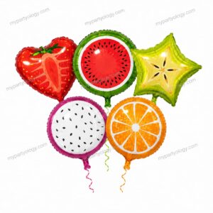 Fruity Affair Foil Balloon Set (Pack of 5)