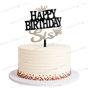 Happy Birthday Sis Cake Topper