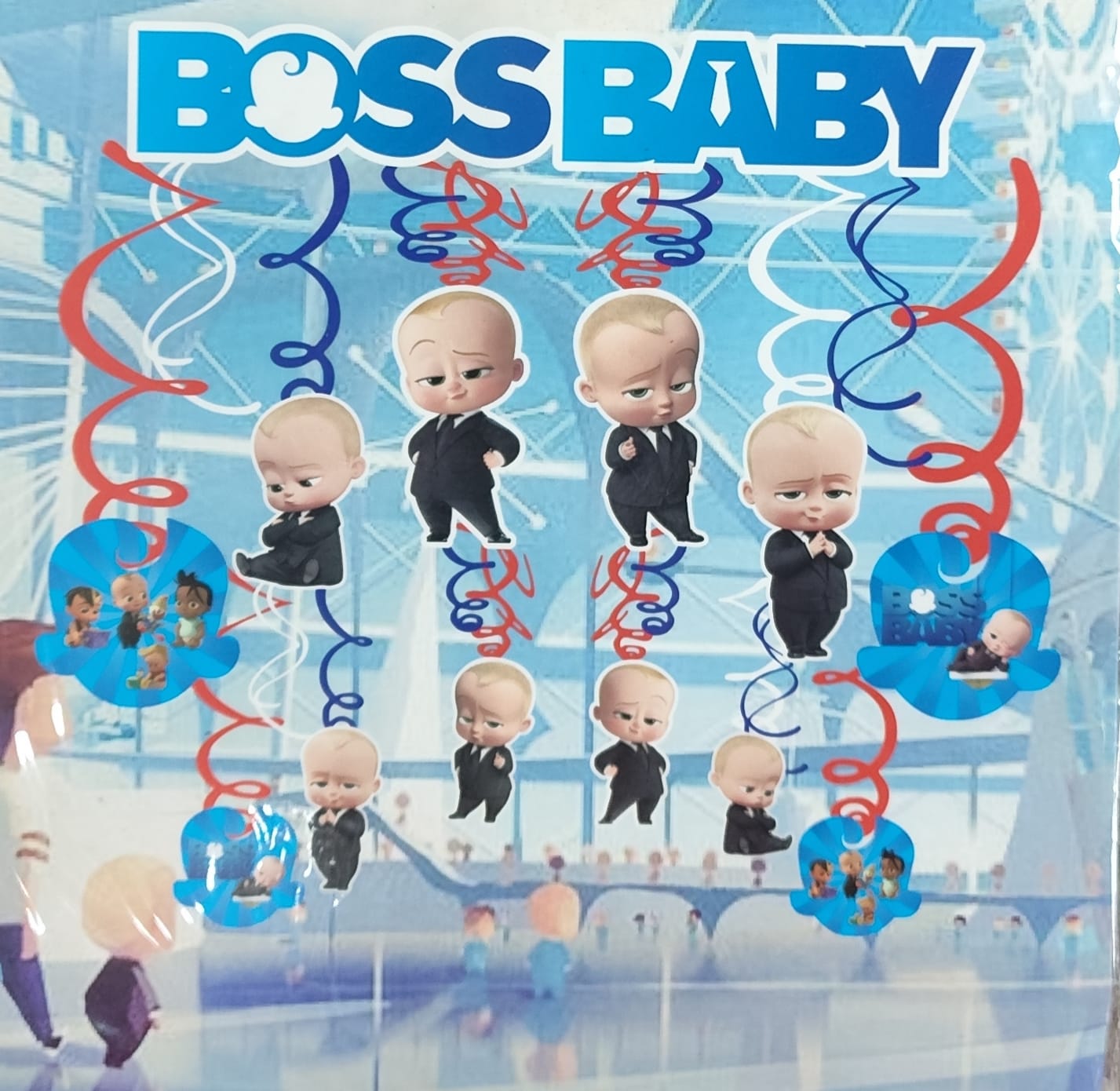 Boss Baby Swirl Hanging Decor (Pack of 12)