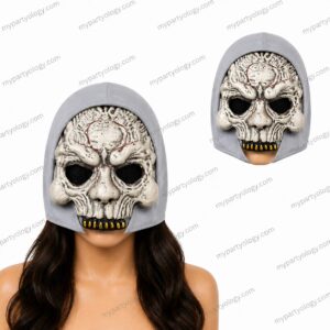 Skeleton Half Face Hooded Mask