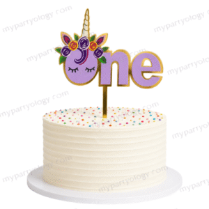 Unicorn One Cake Topper