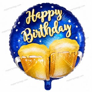 Happy Birthday Beer Mugs 18'' Foil Balloon