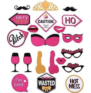 Bride To Be Caution Photo Props (Pack of 20)