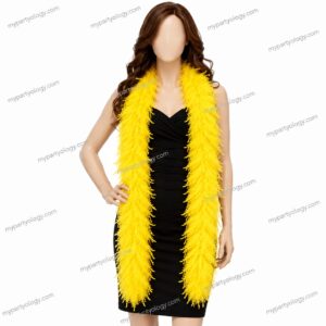 Yellow Feather Boa (Pack of 1)