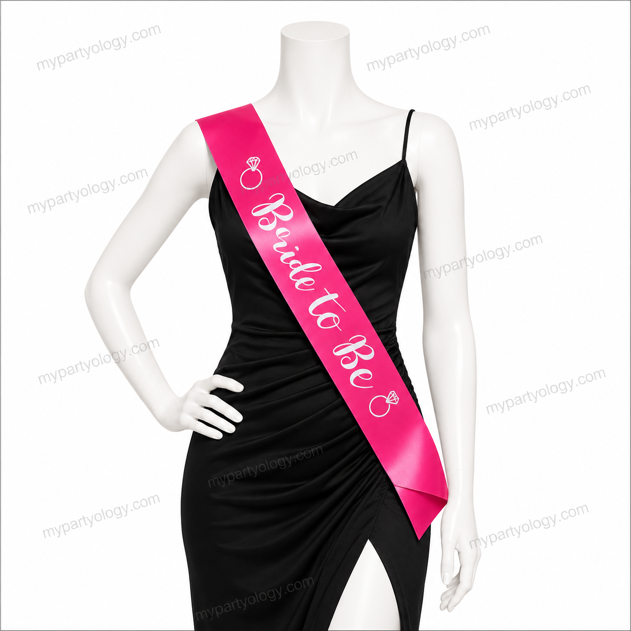 Bride to Be Pink Satin Sash
