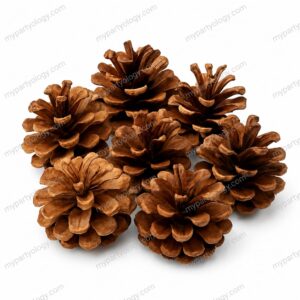 Brown Layered Pine Acorns (Pack of 6)