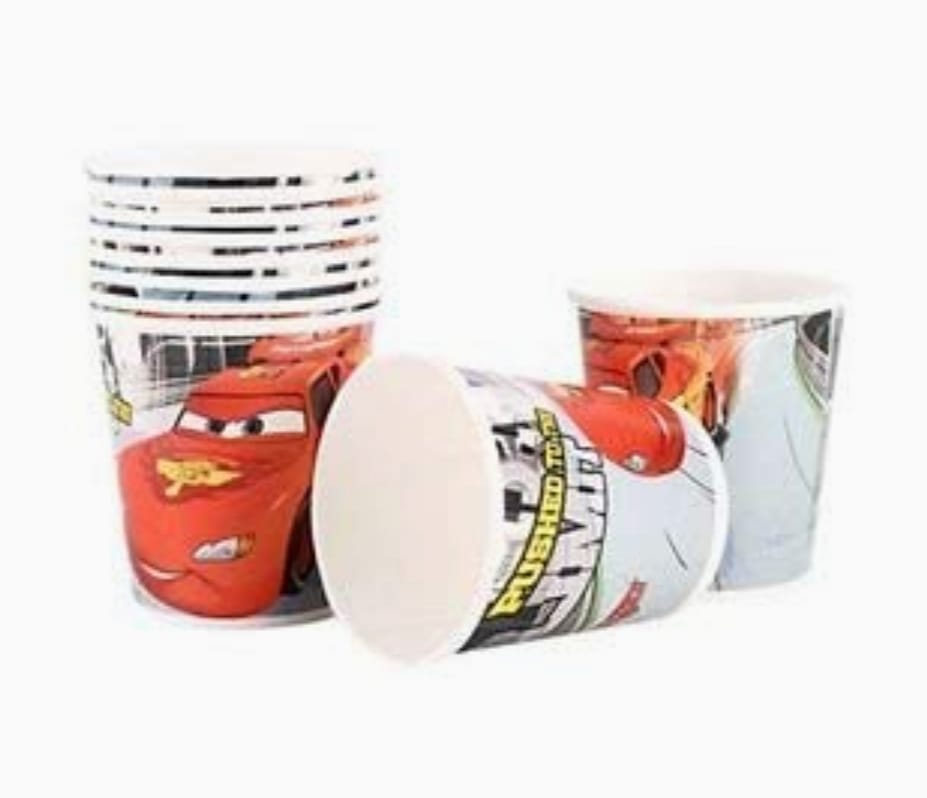Cars Disney Paper Cups (Pack of 10)