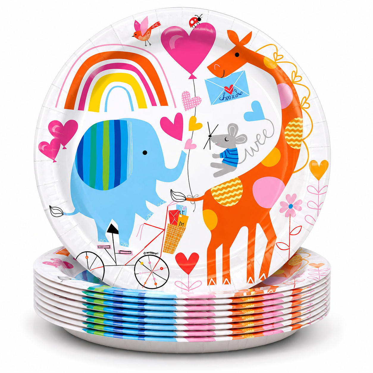 Zoo Baby Shower 9inch Paper Plates (Pack of 8)