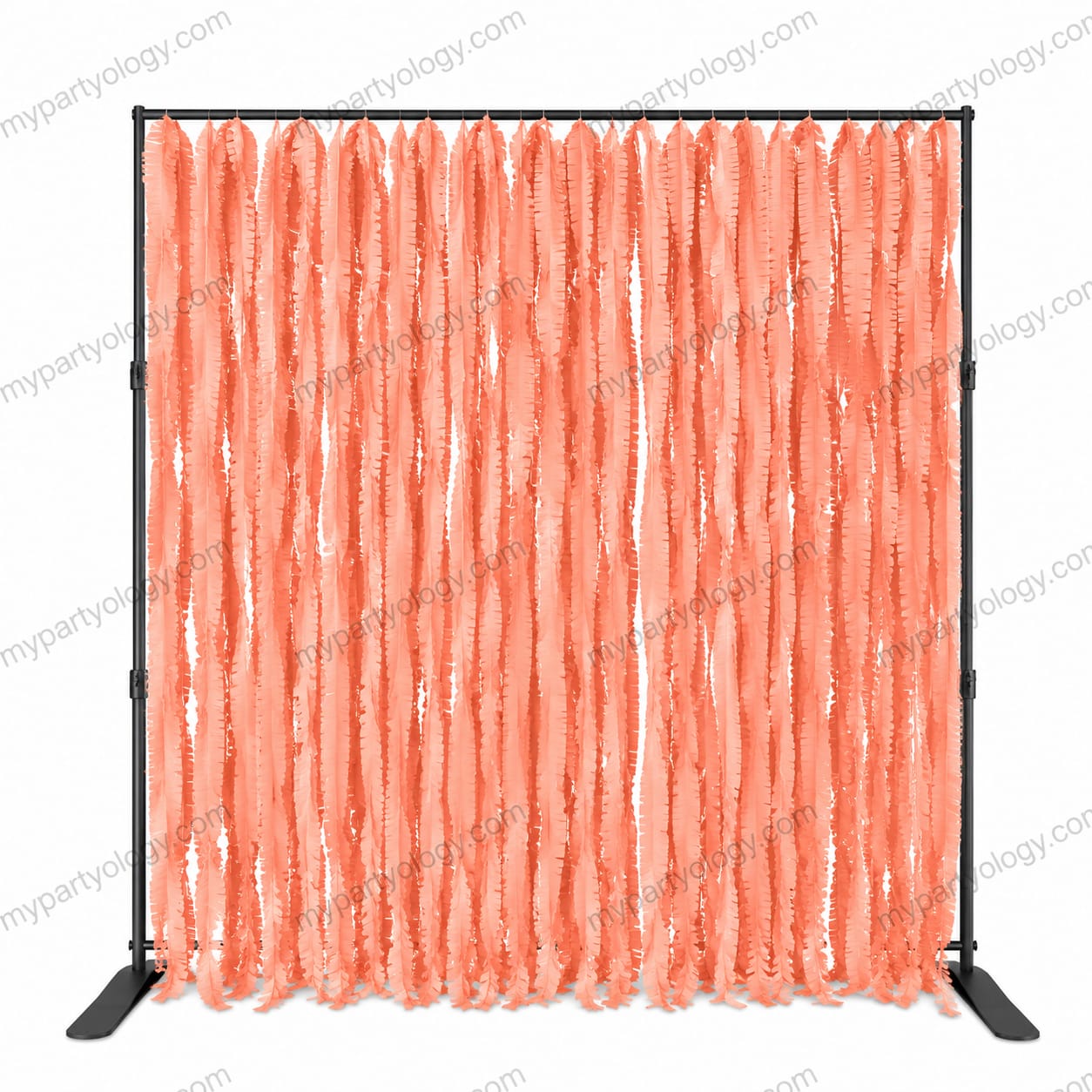 Coral Orange Fringe Garland (Pack of 1) - Image 2