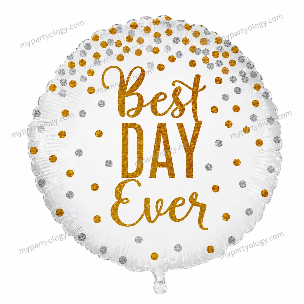 Best Day Ever Golden Confetti 18" Foil Balloon
