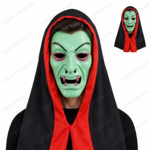 Dracula Glow In The Dark Hooded Mask