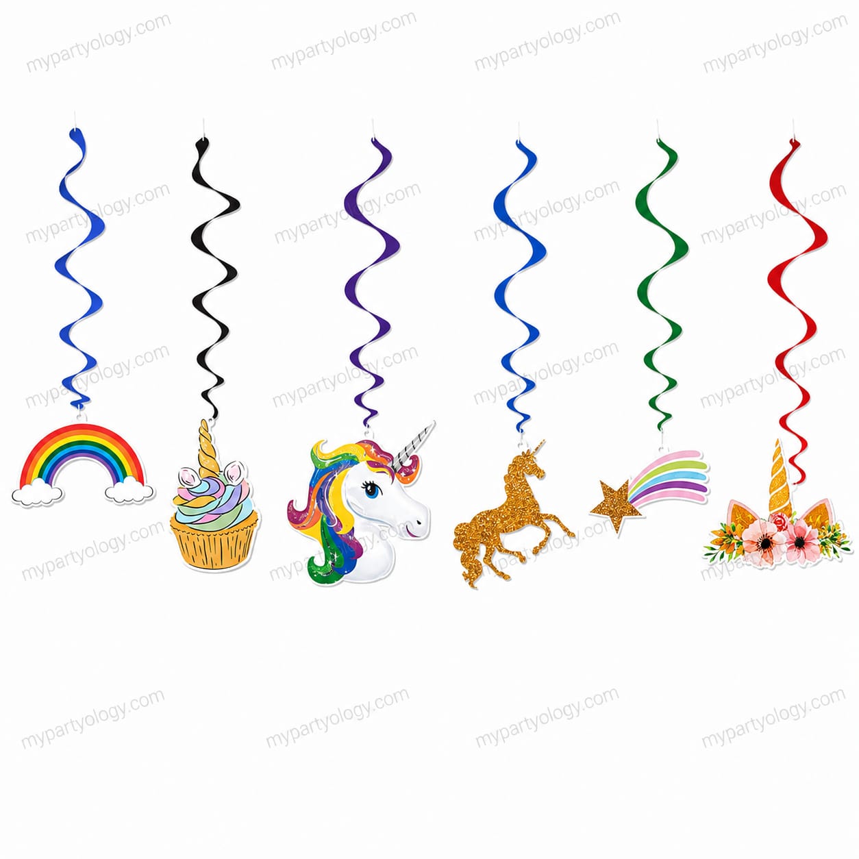 Unicorn Swirls Hanging Decor (Pack of 12)