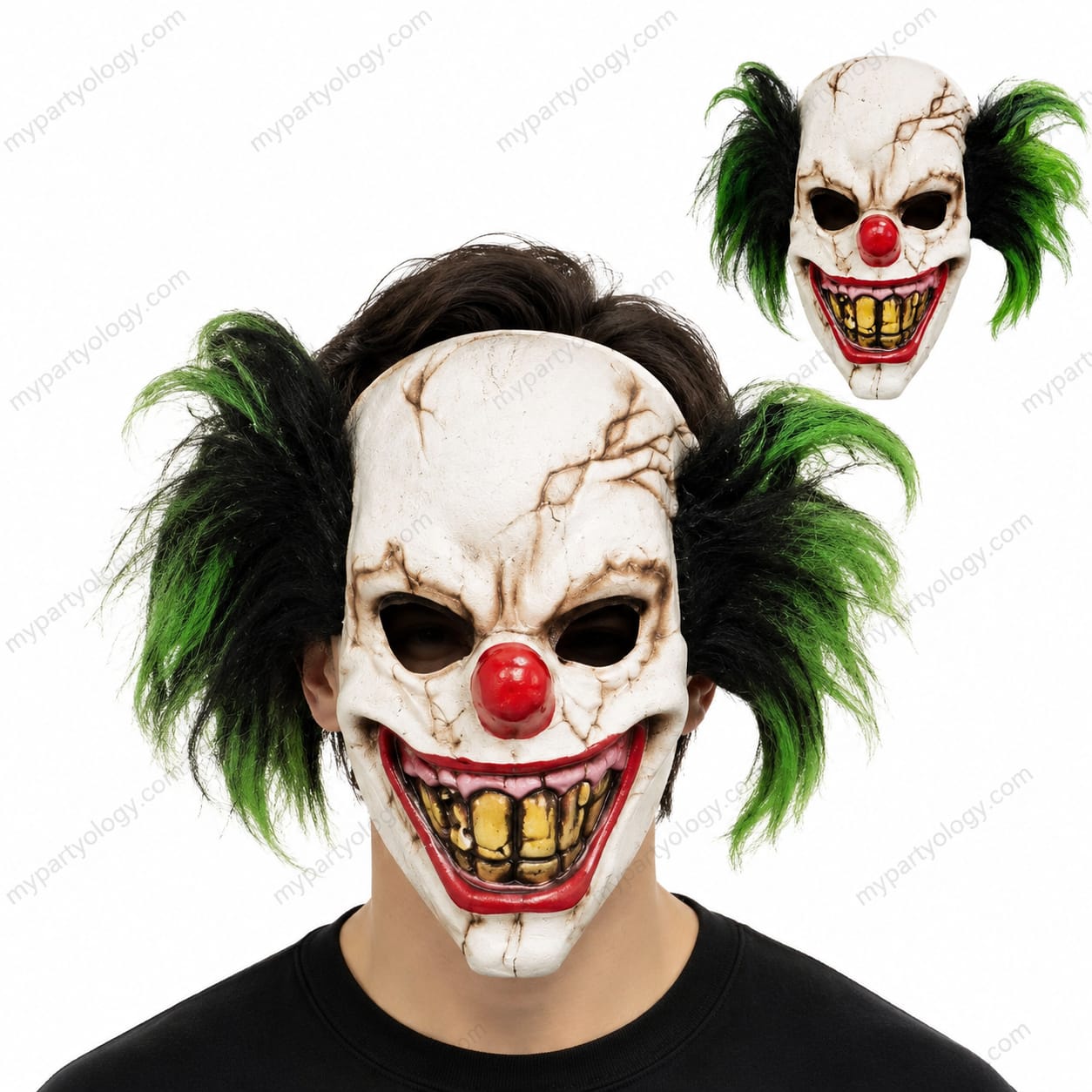 Scary Evil Killer Clown Silicon Mask